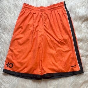 Nike Kevin Durant  Men's Bright Orange Basketball Shorts